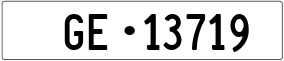 Trailer License Plate